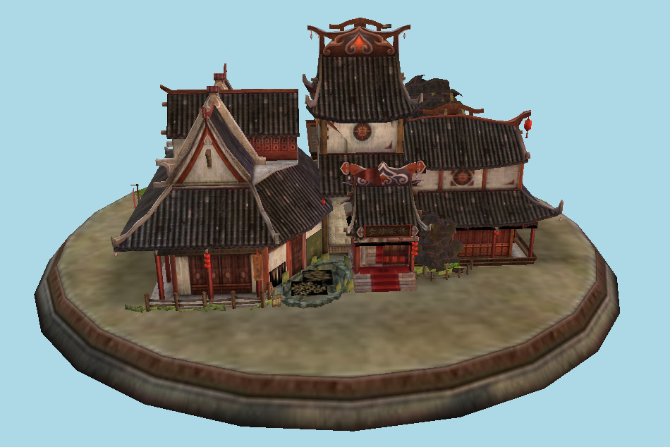 Ancient Chinese Buildings 3d model